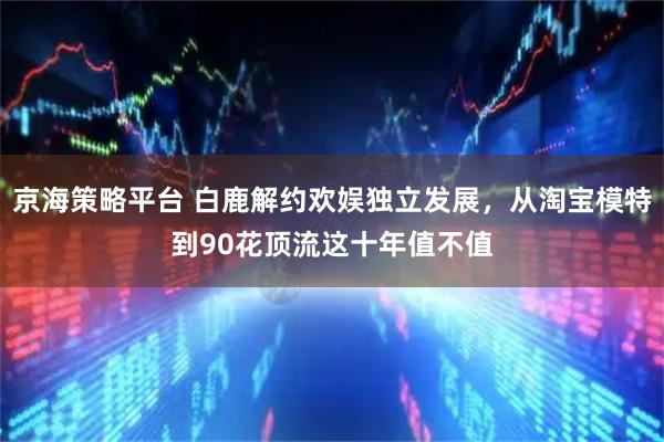 京海策略平台 白鹿解约欢娱独立发展，从淘宝模特到90花顶流这十年值不值